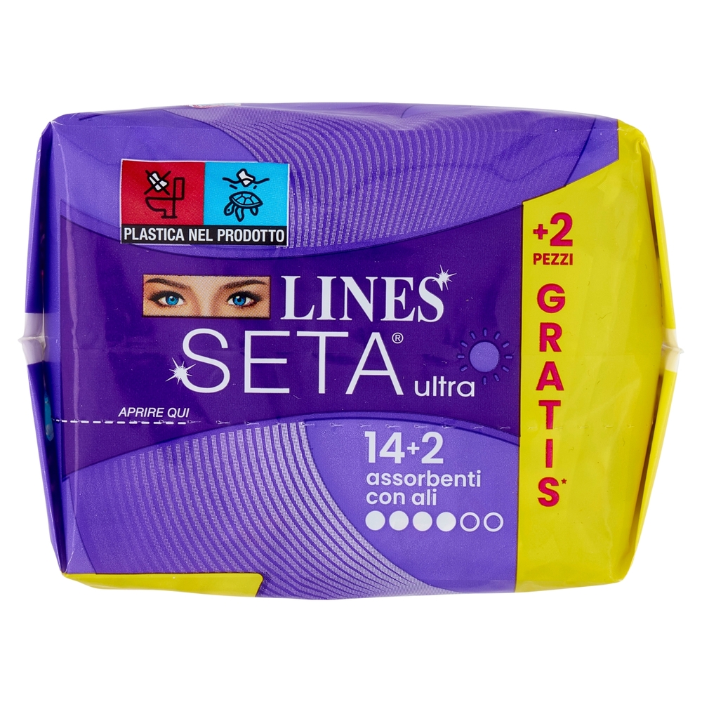 Lines Seta ultra con ali 14+2 pz